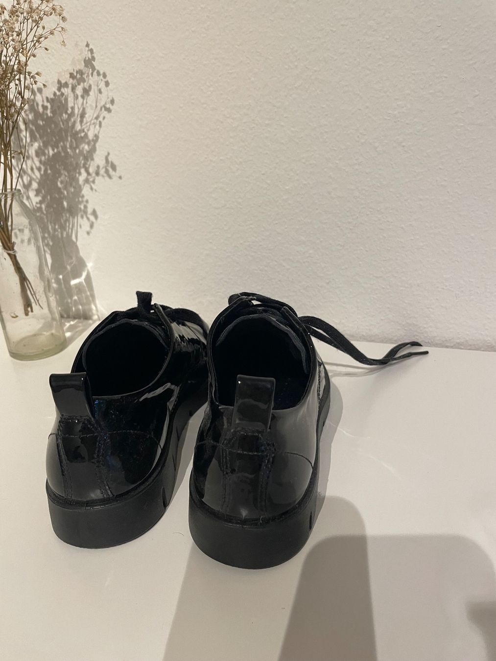 Ecco Scarpe da donna: Ecco Schwarze Lack-Schnürschuhe – Usato da Zürich venduto da lau_6htf 2