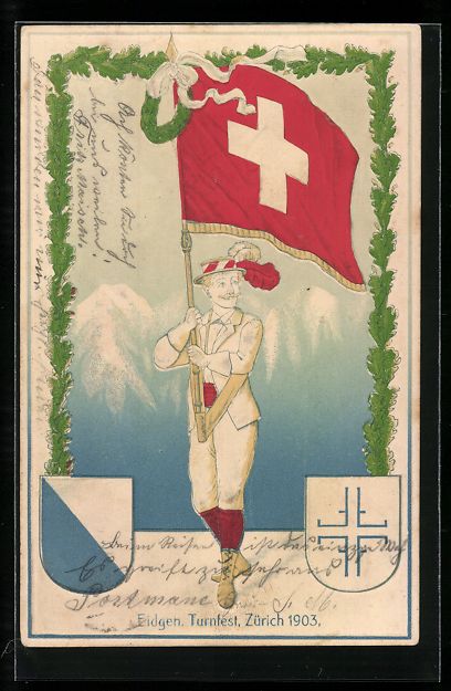 Cartes postales: Litho Zürich, Eidgen. Turnfest 1903, Tu – D'occasion à Berlin par bartko-reher