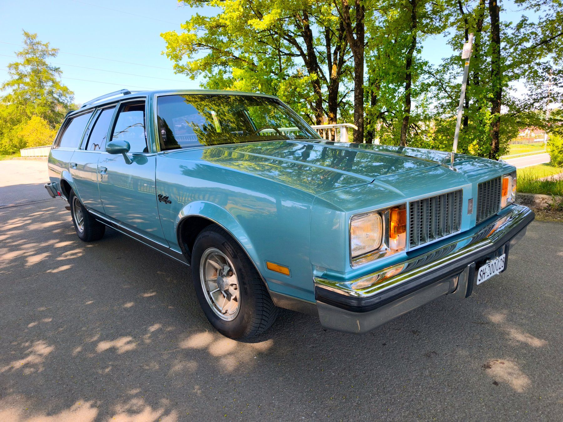 Oldsmobile Automobili: Oldsmobile Cutlass Cruiser 1979 5.0 V8 Oldtimer ab 1 Fr. – Usato da Neuhausen am Rheinfall venduto da thedrush