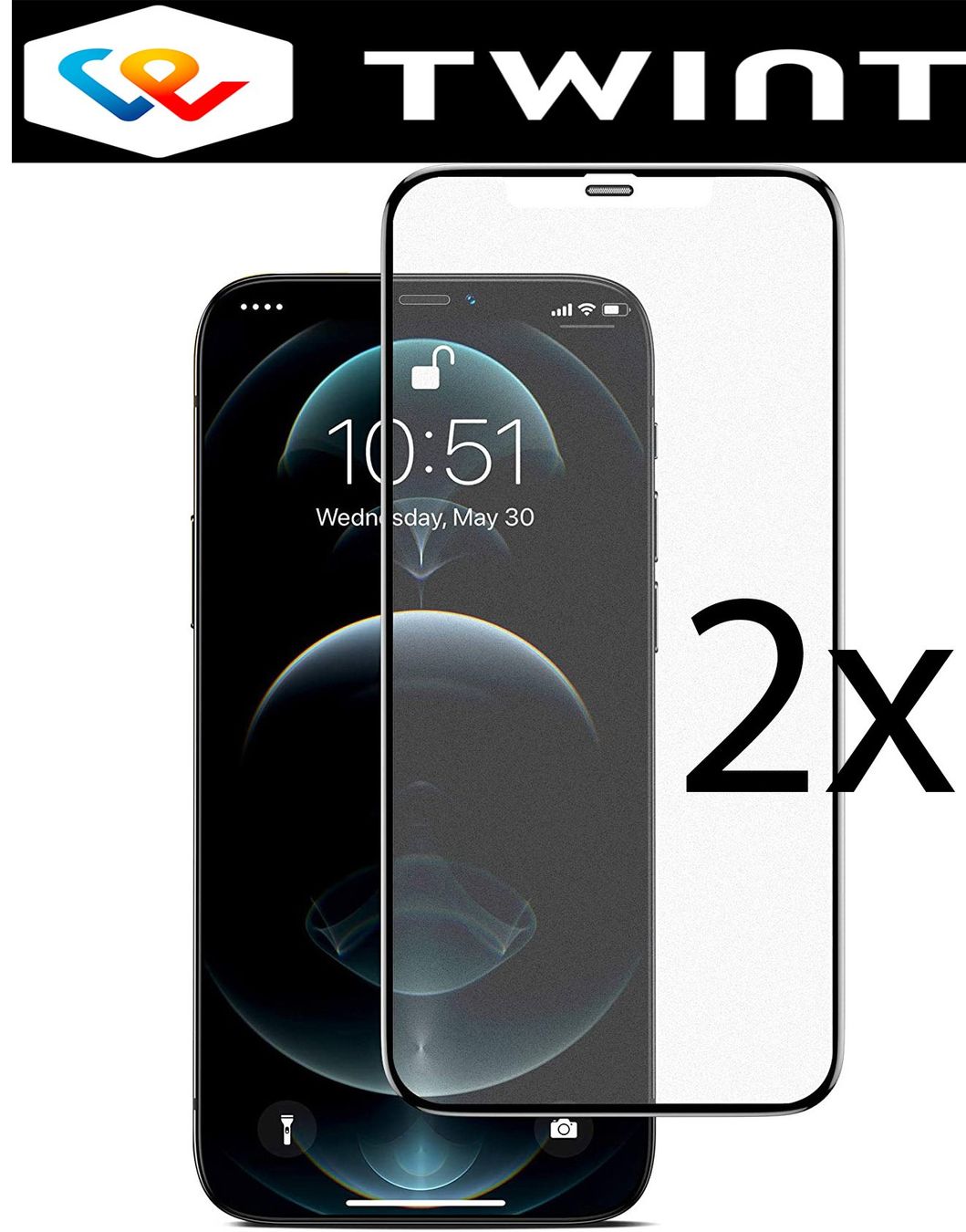 Cover & Protezioni schermo: 2x iPhone 11 PRO / X / XS Panzerglas Schutzglas FULL DISPLAY – Nuovo e nell'imballaggio originale da Volketswil venduto da coverandmore