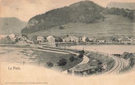 Le Pont VD Dorf und See Bahn