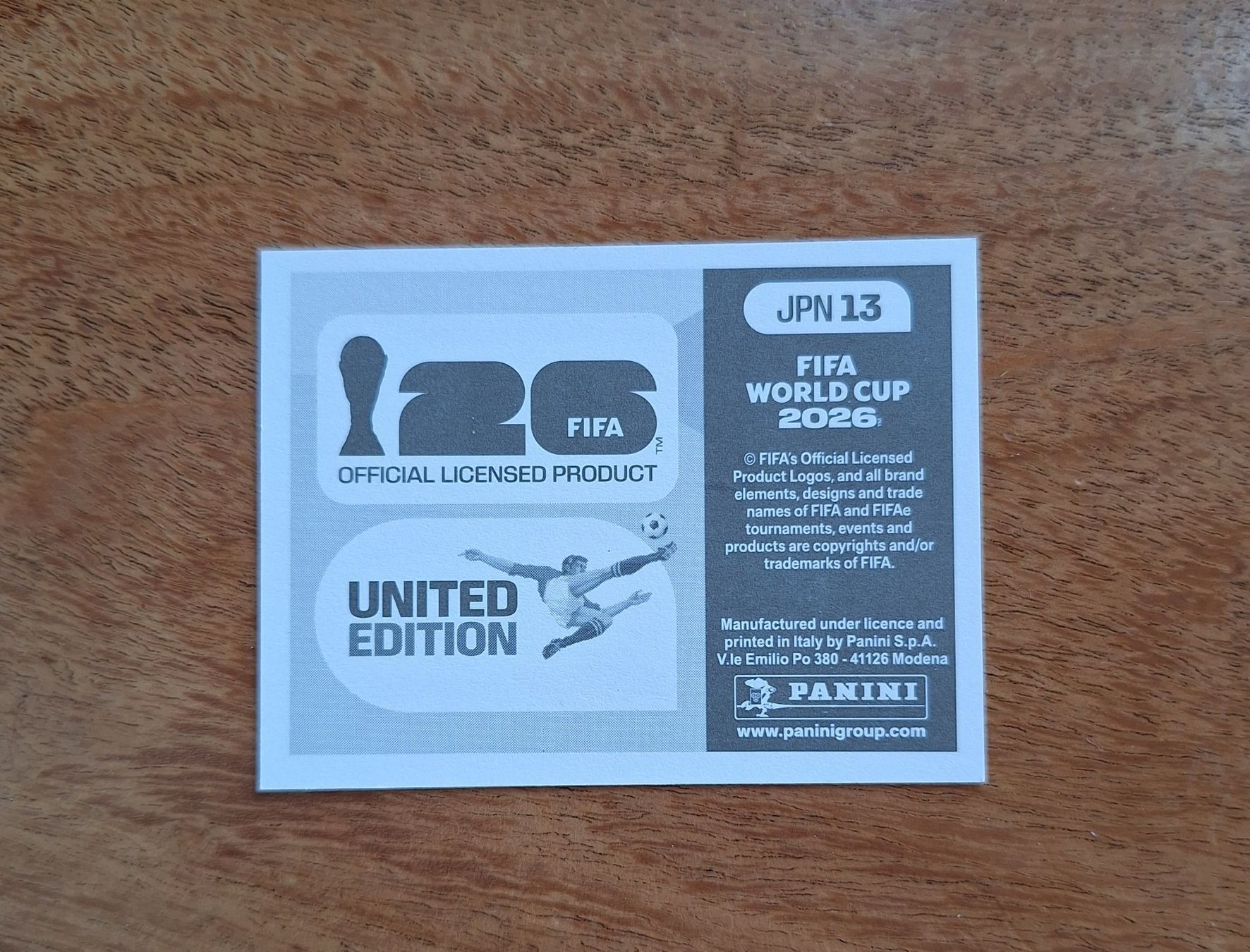 Panini Carte collezionabili: Panini JPN 13 – Nuovo (secondo la descrizione) da Romanens venduto da Crocette 1