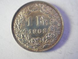 1 Fr. 1963 silber