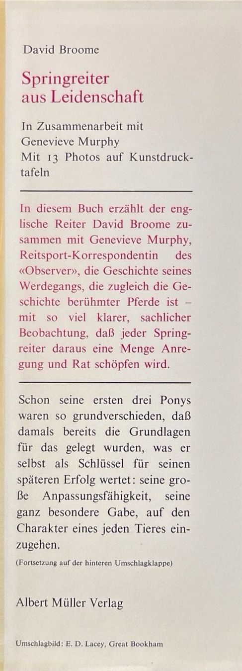 Libri: Springreiter aus Leidenschaft – Usato da Sarnen venduto da Livres 1