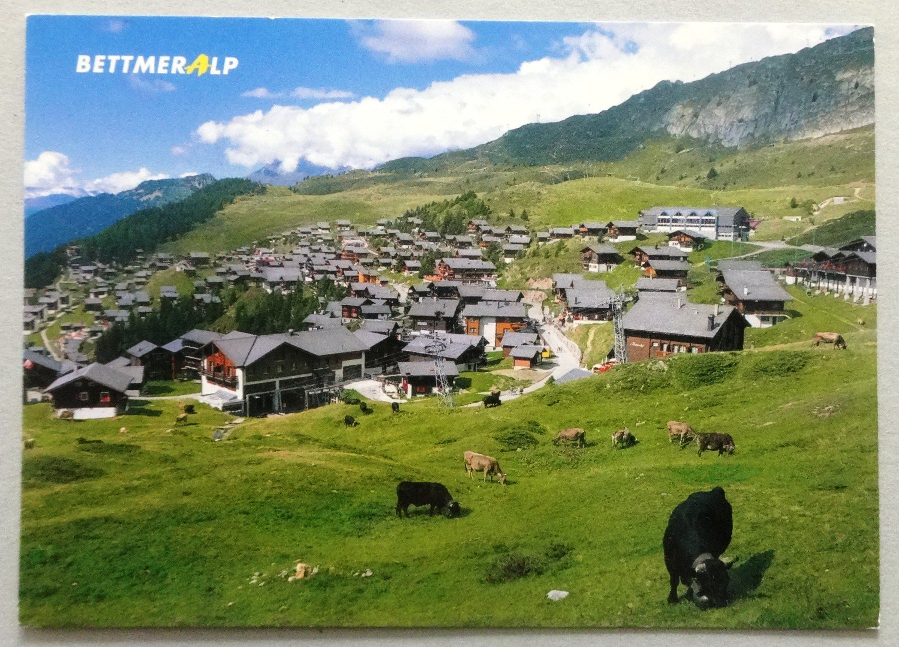 Ansichtskarten: Bettmeralp 1930 m, Wallis – Gebraucht aus Fétigny von Billy2miny