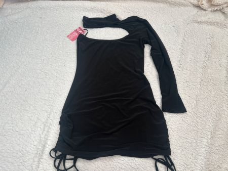 Schicke asymmetrische schwarze Bluse/ Tunika Einärmel NEU