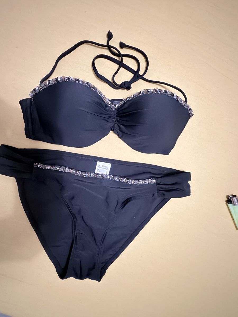 Lascana Costumi da bagno & Bikini: LASCANA bikini nero 38B con perline ottimo stato – Nuovo (secondo la descrizione) da Bellinzona venduto da bul_mvy5 7