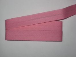 Schrägband rosa  2cm/1cm breit