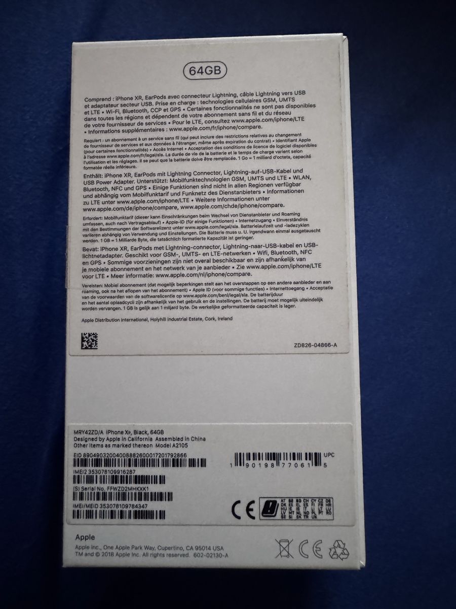 Apple Telefoni cellulari / Smartphones: iPhone XR, 64gb – Usato da Vétroz venduto da girl80 3