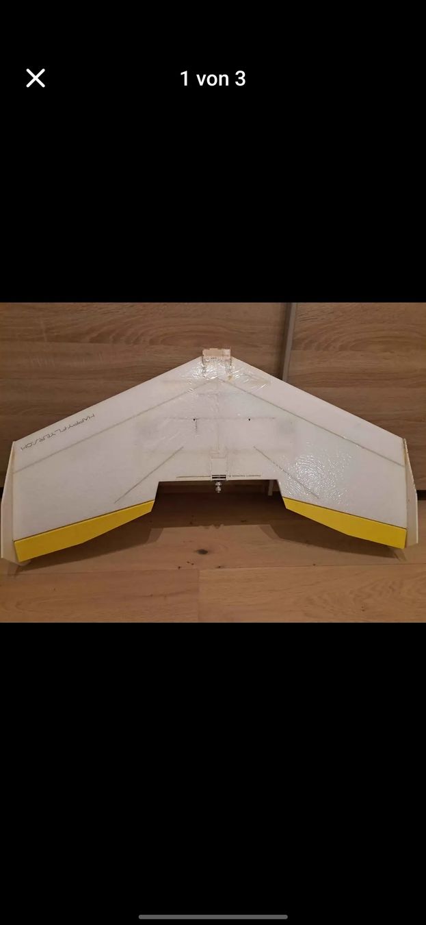 RC Modellbau: Happyflyers wipeout FPV Wing – Gebraucht aus Niedergampel von w4Rd3n87