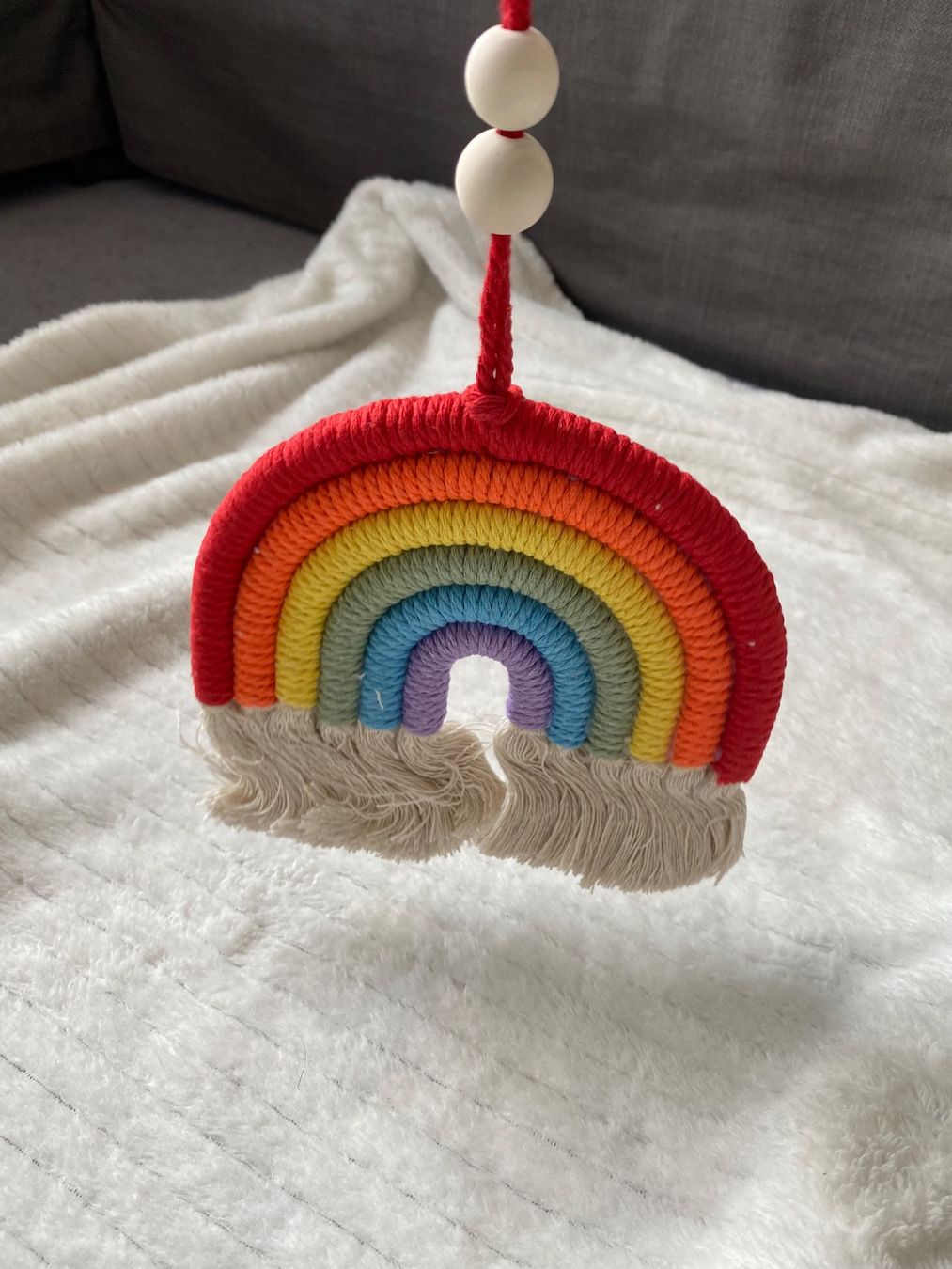 Tutte le decorazioni: Handgemachtes Makramee-Regenbogen-Mobile, 7 Farben, Frühl... – Nuovo (secondo la descrizione) da Trachslau venduto da M_Schmid81 2