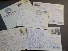 Europa, Portugal, Marken auf Brief 1Stk. und Karten 4Stk.