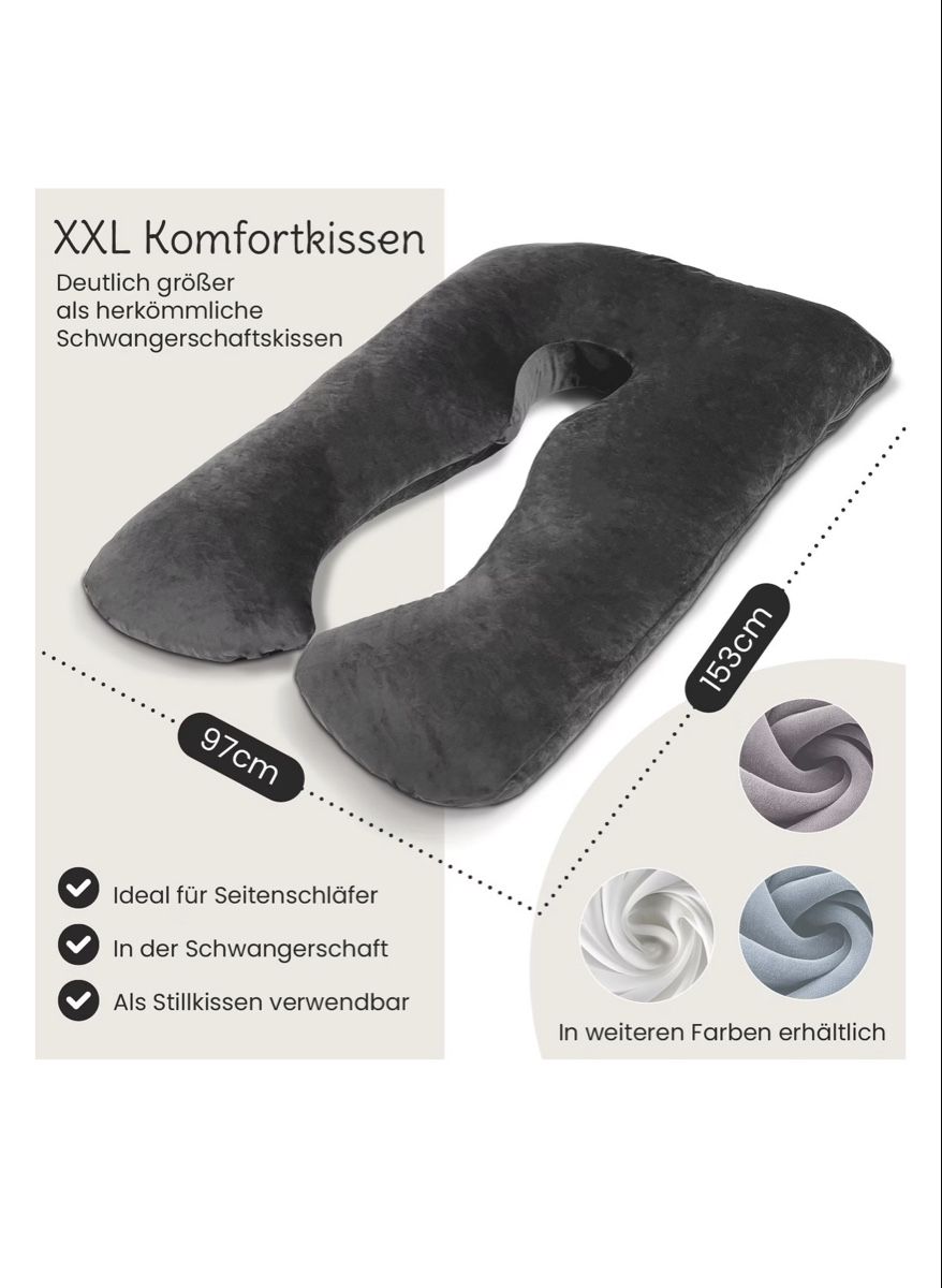 Cuscini: XXL Pregnancy Pillow U-Shaped Multifunctional  – Usato da Fislisbach venduto da bat_8xdf 4