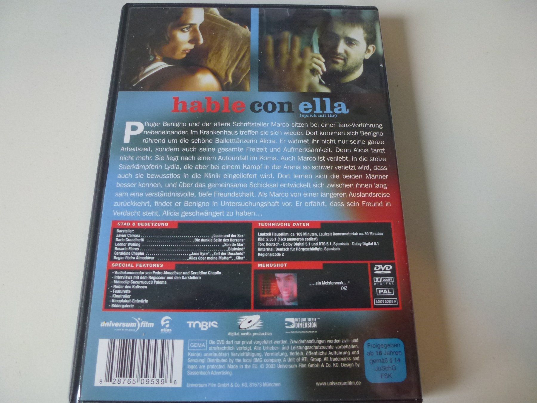 Tutti i DVDs: Hable con ella - Sprich mit ihr  (DVD) – Nuovo (secondo la descrizione) da Bern venduto da Frebo 1