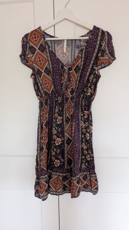 Damen Kleid mit Ethno-Muster, Grösse S