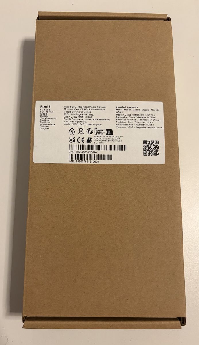 Google Telefoni cellulari / Smartphones: Google Pixel 8 5G 128GB Obsidian (New) – Nuovo e nell'imballaggio originale da Zürich venduto da matt.d.h 1