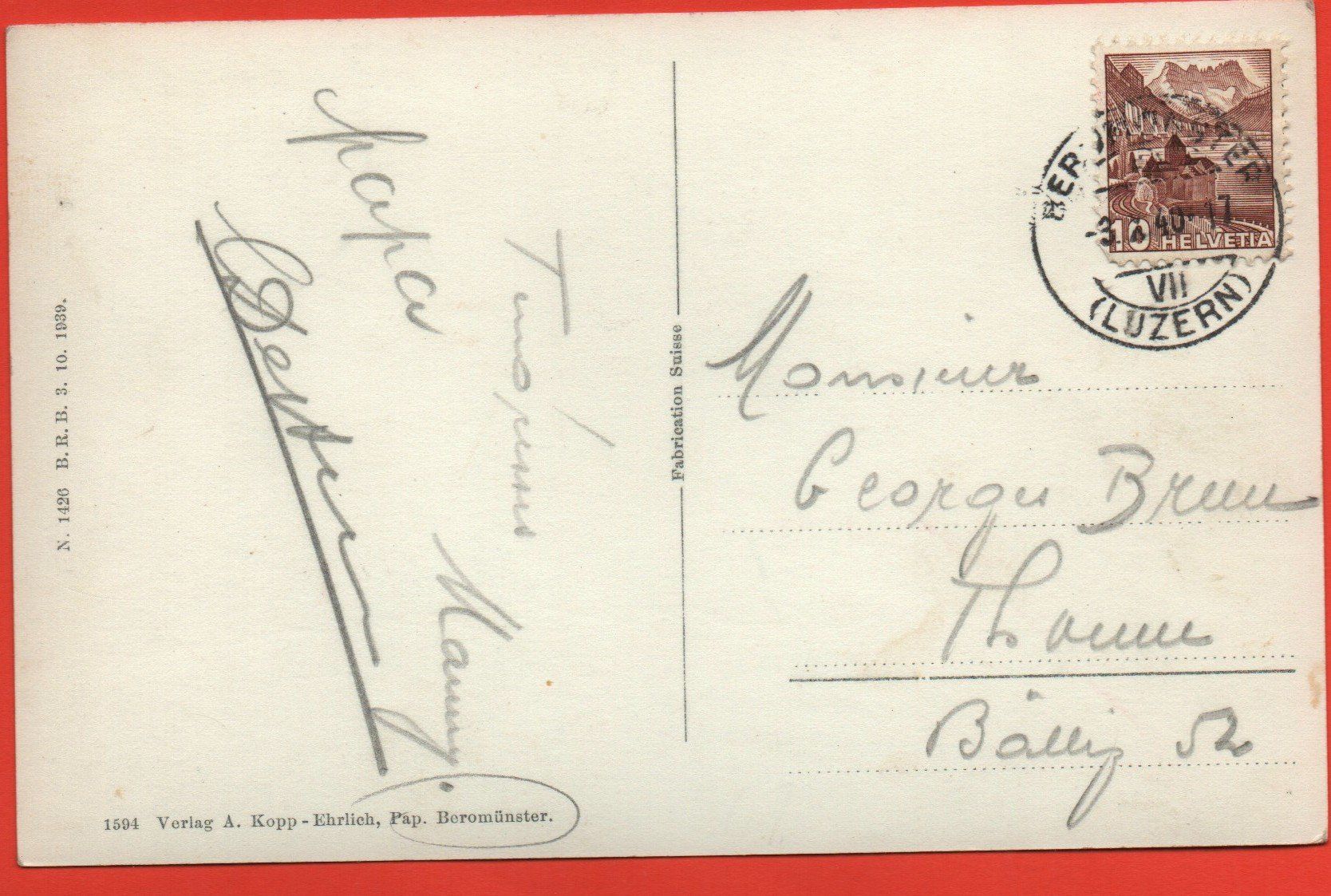 Cartoline postali: BEROMÜNSTER Schweizerischer Landessender – Usato da Jona venduto da philajona 1