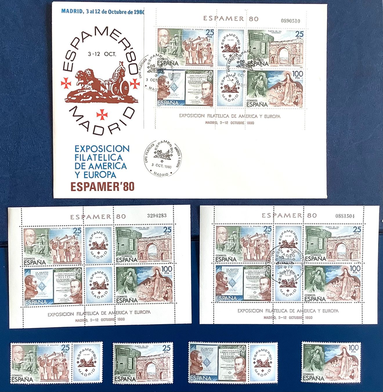 Tutti i francobolli: 1980 Spanien Espamer 80ˋ / FDC + Block **+ET + Satz** – Nuovo (secondo la descrizione) da Liestal venduto da Skunk02