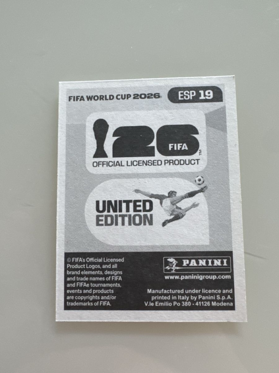 Panini Carte collezionabili: Panini 2026 Alvaro Morata ESP19 – Nuovo (secondo la descrizione) da Bern venduto da akl_sy9s 1