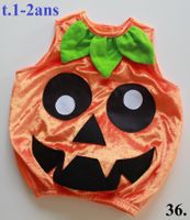 Costume CITROUILLE / KÜRBIS Halloween t. 1 - 2 ans