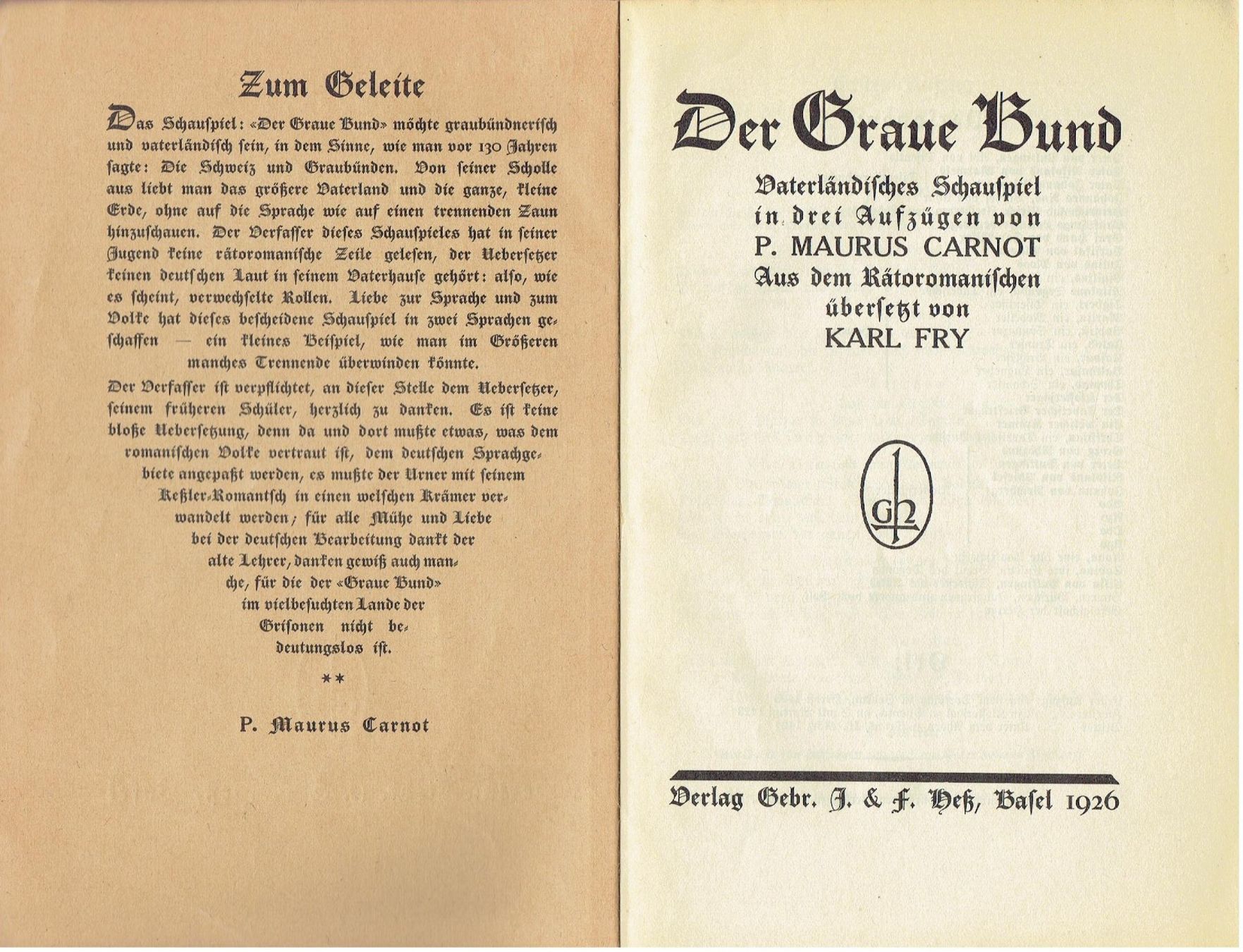 Libri: Der Graue Bund 1926 – Usato da Flims - Dorf venduto da Stagediver 1