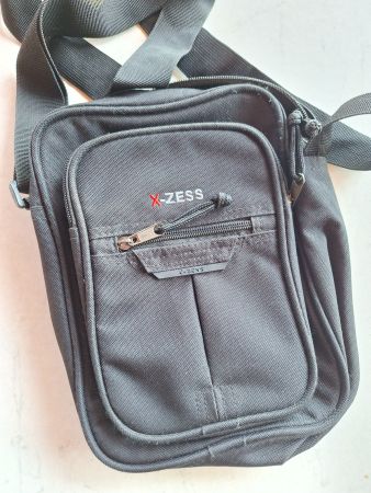 X - ZESS HERRENTASCHE MIT RV - SCHWARZ