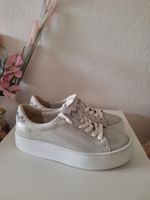 Paul Green Damen Plateau Sneaker silber Grösse 39