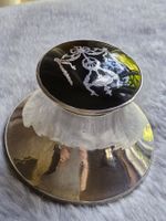 Antikes Sterling Silber Tintenfass Art Déco 1920 London