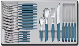 Victorinox Swiss Modern Besteckset 24-teilig Blau 6 Personen