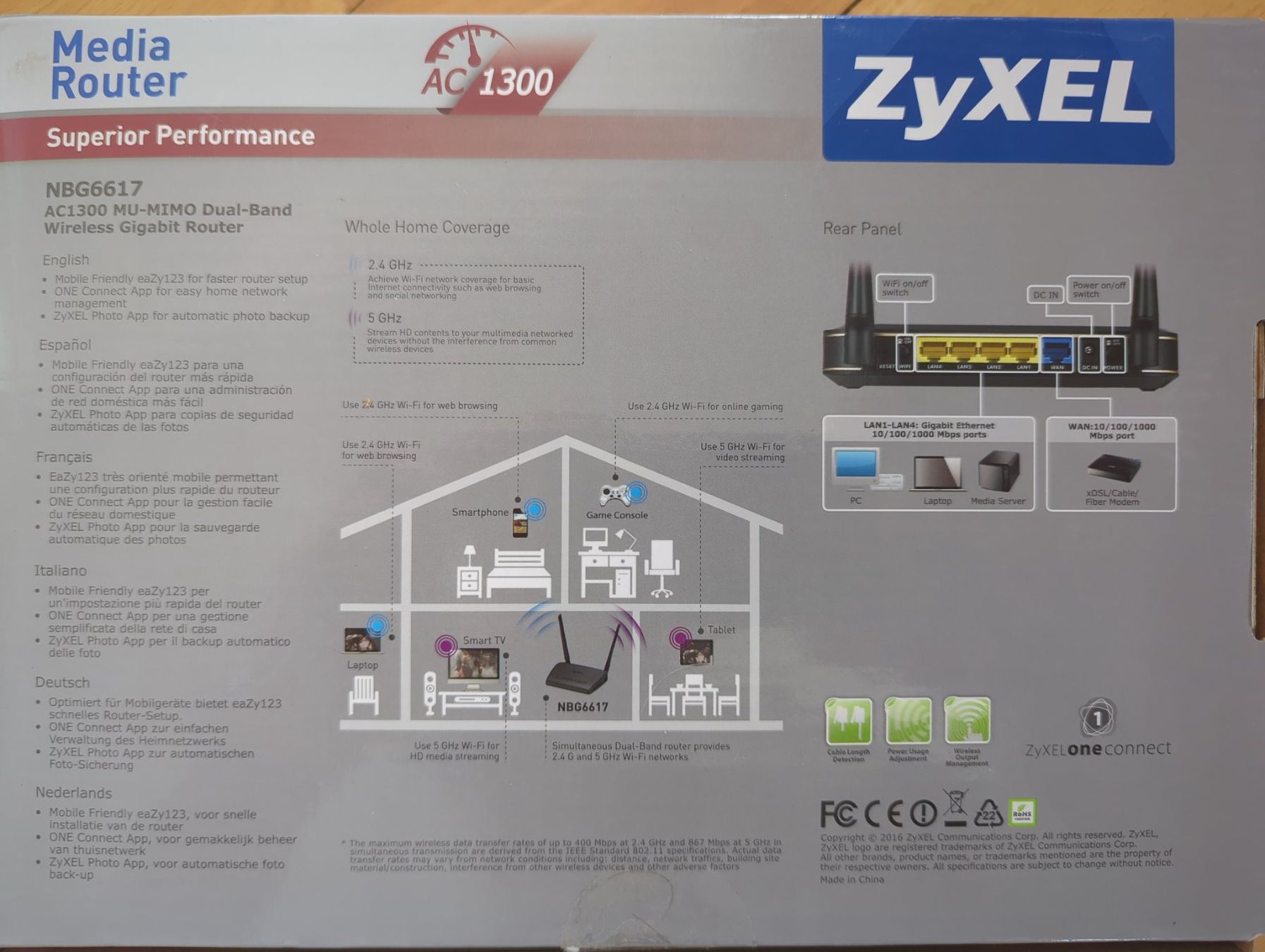 Zyxel Modem & Router: Neuer Zyxel Router NBG6617 – Usato da Brunnen venduto da okrim.