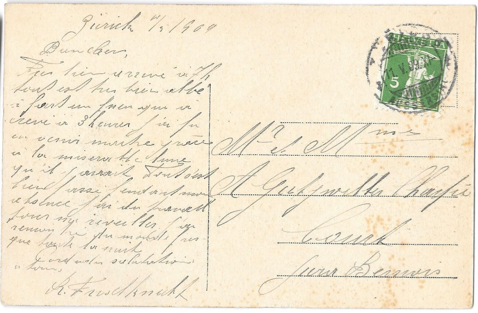 Cartes postales: Zürich mit Dampfschiff "Helvetia" – D'occasion à Olten par clotaldi 1