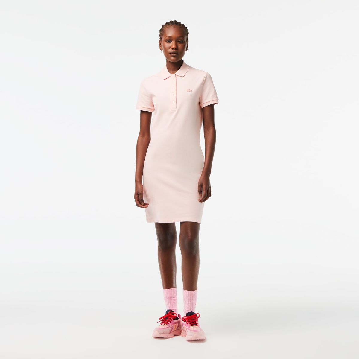 Lacoste Kleider: Robe polo Lacoste rose pâle taille 36 - NEUVE – Neu und originalverpackt aus Villars-sur-Glâne von jsa_1752