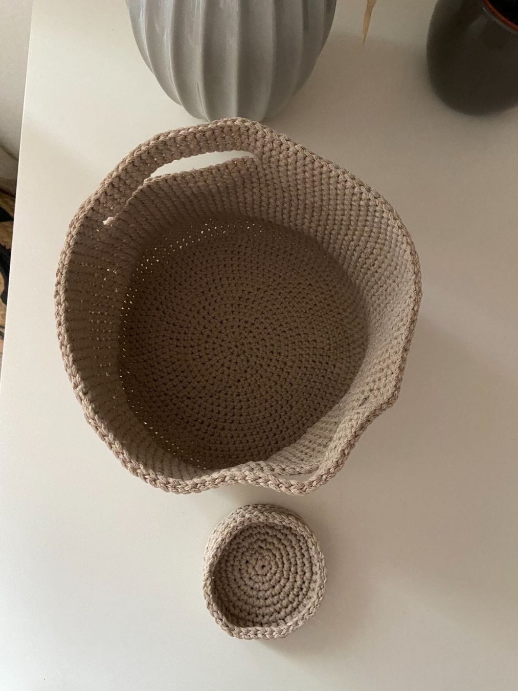 Altro per la casa: Lot paniers crochetés handmade – Nuovo e nell'imballaggio originale da Essert FR venduto da archimede03 1