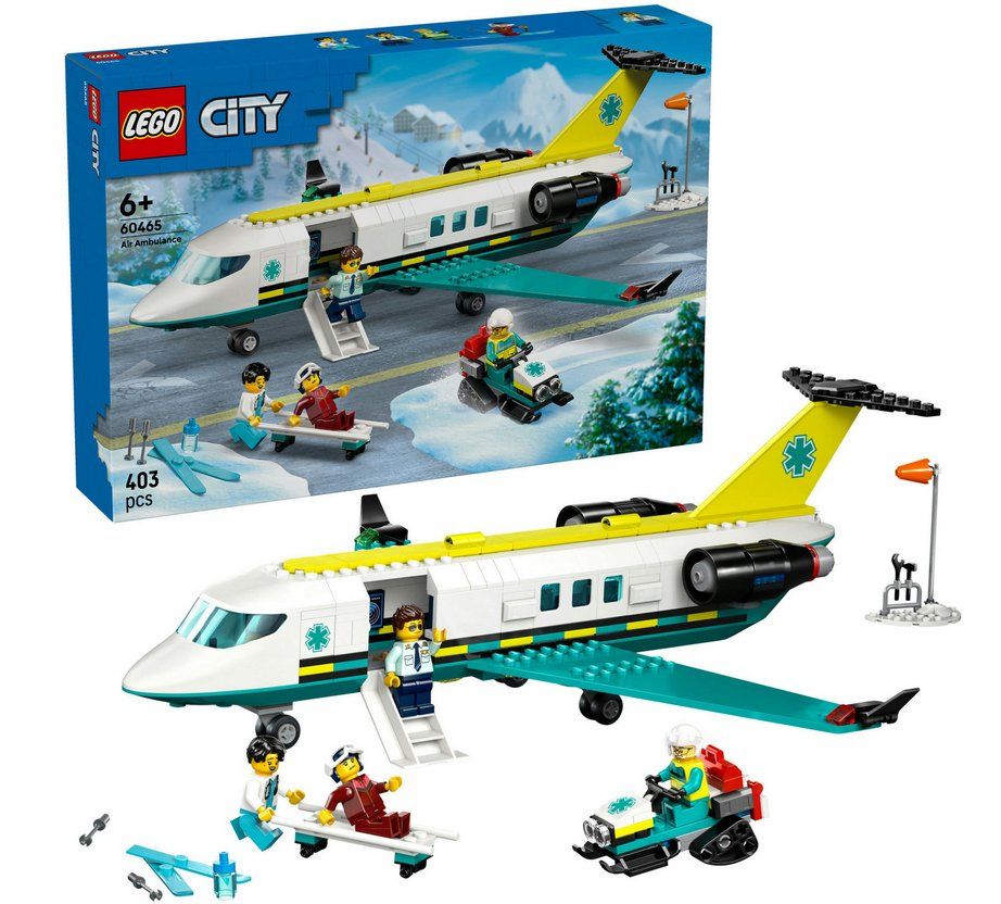 Lego Kit di costruzioni: LEGO City 60465 Notfallrettungsflugzeug – Nuovo e nell'imballaggio originale da Oensingen venduto da Liquidations-Shop