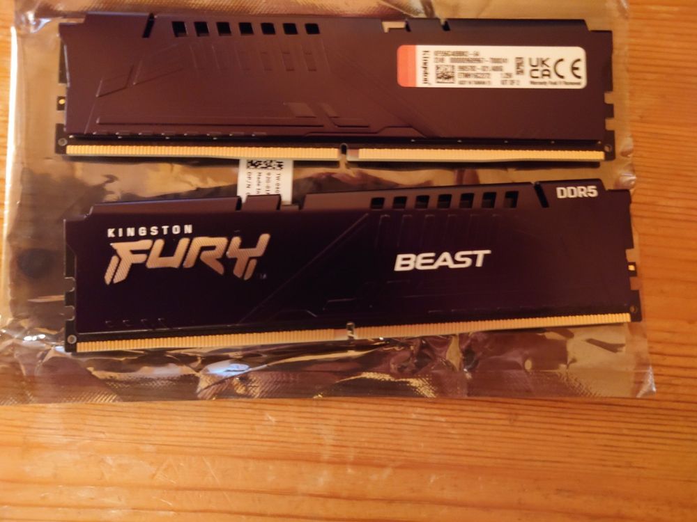 Kingston Fury Beast 2x 32 GB DDR55600 Lifetime Warranty Acheter