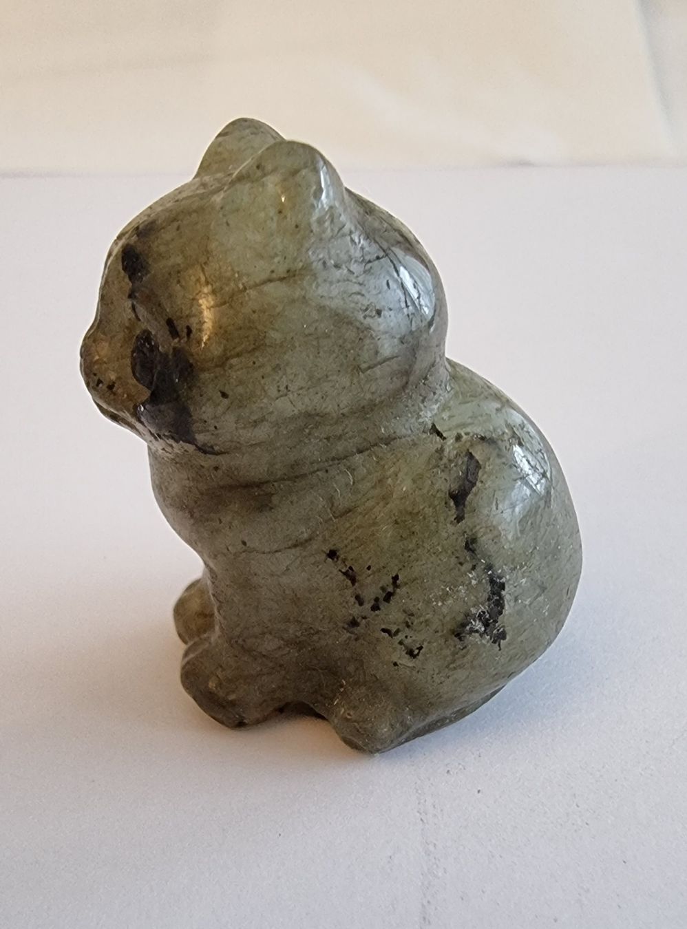 Statuette: Labradorit Katze Statue / Figur Höhe ca. 3cm – Nuovo e nell'imballaggio originale da Menziken venduto da Mirager 3