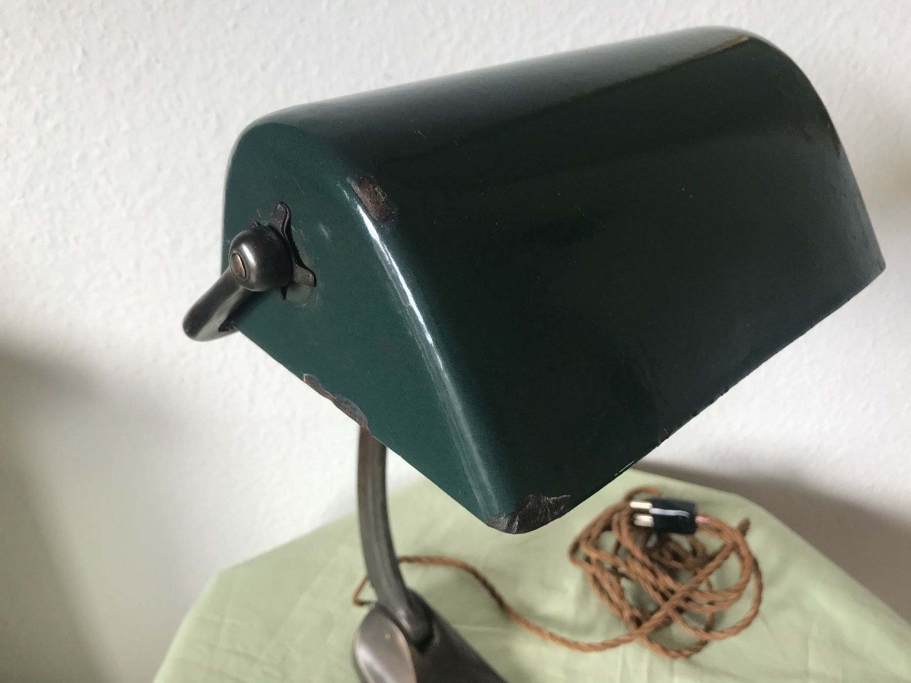 Lampen: SCHACO EMAILLE  BANKERLAMPE UM 1930 – Gebraucht aus Zürich von otomado 2