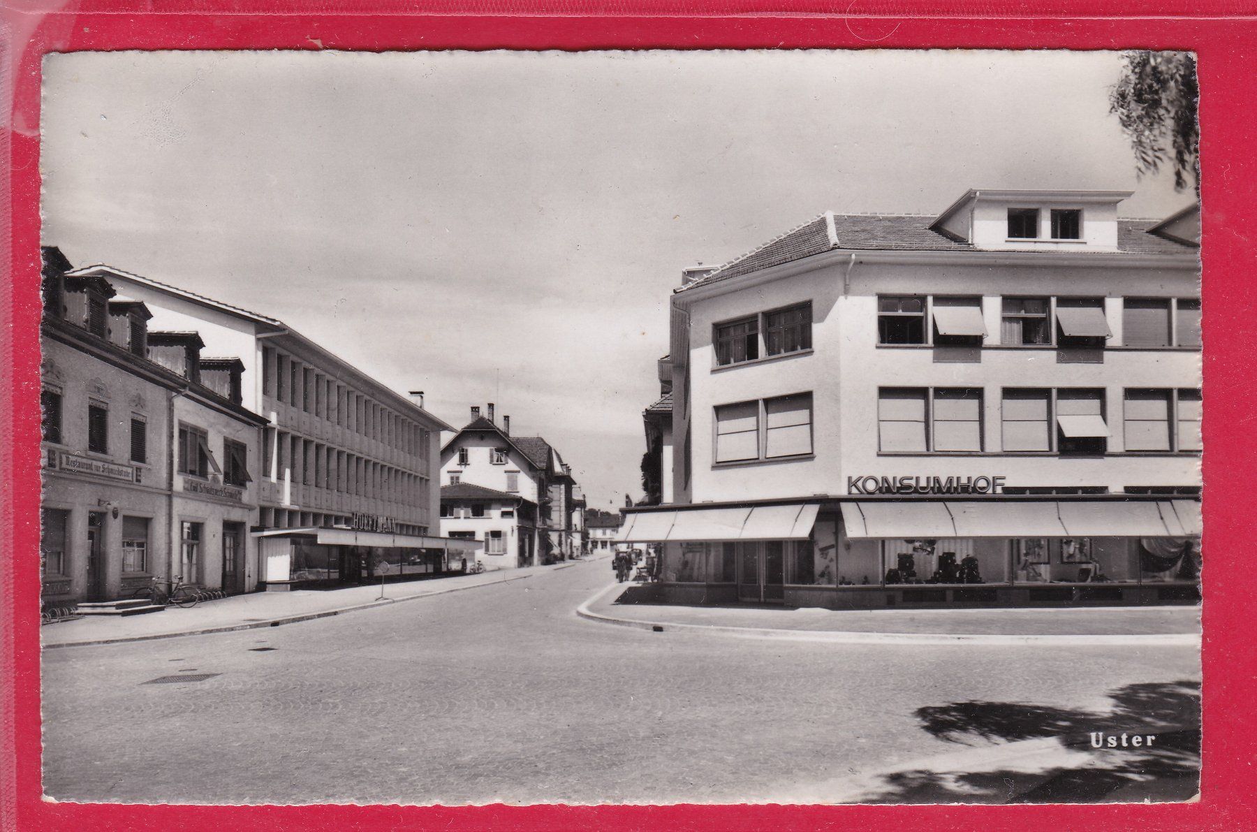 Cartoline postali: USTER, KONSUMHOF, 28.9.1949 – Usato da Oberrieden venduto da Gebirgsstelze