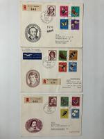Pro Juventute 1954758, Kat. 153-177, 5 FDC's, KP 250.--