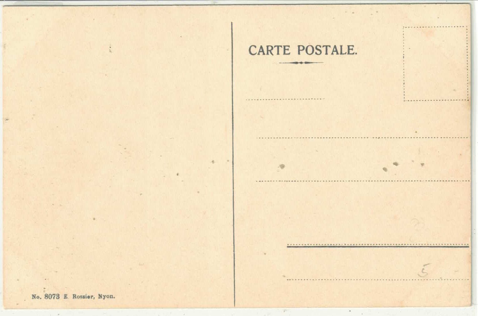 Cartoline postali: Saas-Fee - Dorfansicht - Litho – Usato da Ettingen venduto da Kartenplanet 1