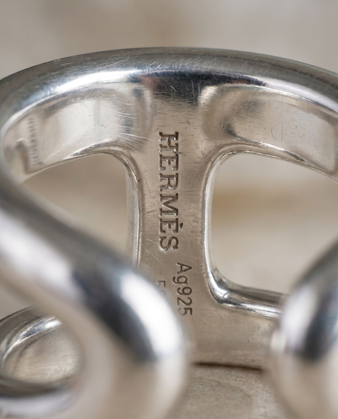 Hermès Anelli: Hermès silver ring Osmose – Nuovo (secondo la descrizione) da Lenzburg venduto da ann_bnc9 3