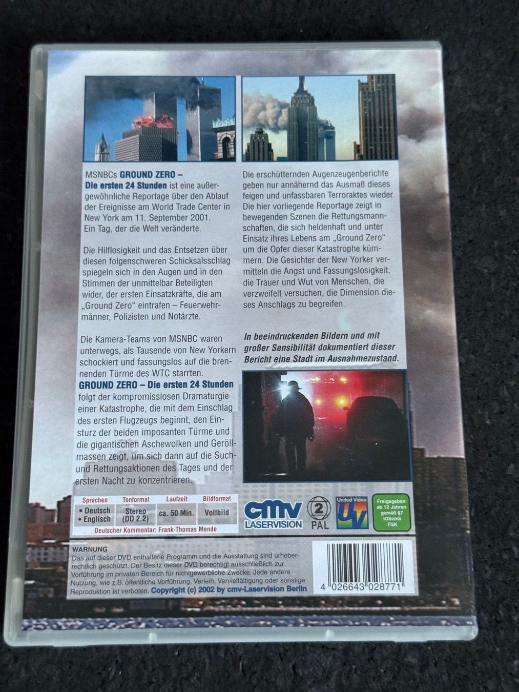 Alle DVDs: GROUND ZERO "Die ersten 24 Stunden" DVD DE/EN – Gebraucht aus Fribourg von tschjoly 1