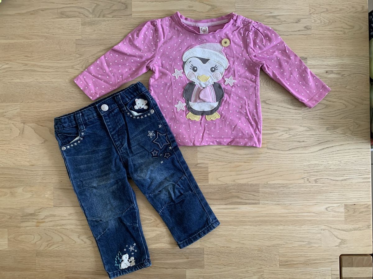 Lotti & Set di vestiti: Kleiderpaket Jeans und Pullover, Grösse 80 – Usato da Winterthur venduto da fjo82