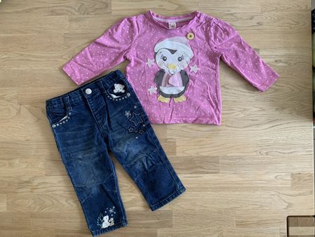 Jeans und Pullover, Grösse 80