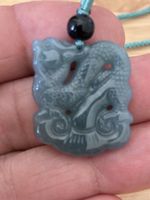 Chinese jade talisman figure dragon