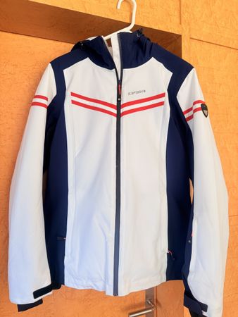Icepeak Skijacke Grösse 42 weiss/dunkelblau mit Rot
