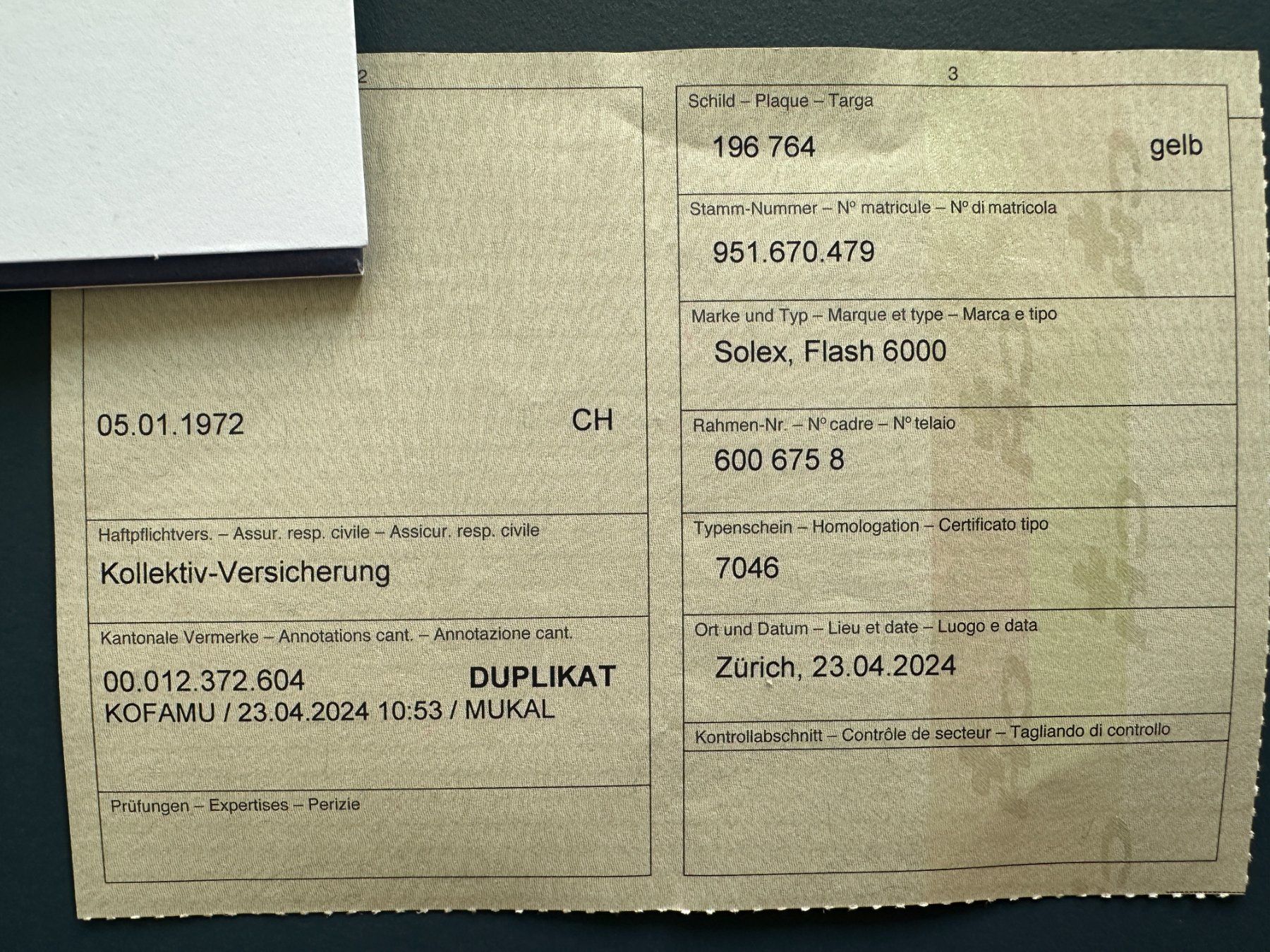 Solex Cyclomoteurs: Solex Flash 6000 – D'occasion à Neuhausen par necca01 4
