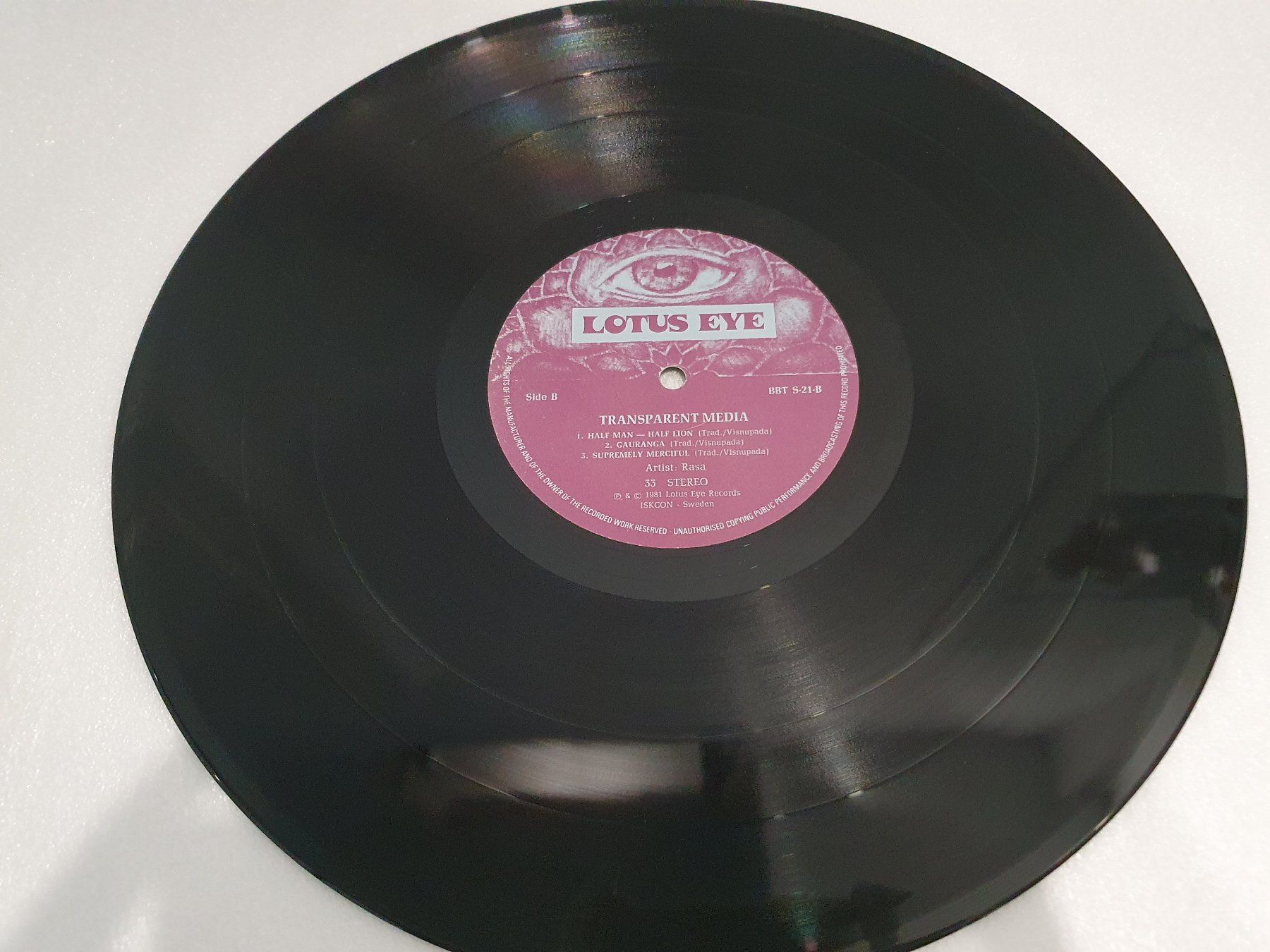 Dischi in vinile: Rasa – Transparent Media – Usato da Uster venduto da Vinyl-Leidenschaft 4