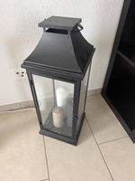 Grosse schwarze Laterne / Windlicht  62 cm