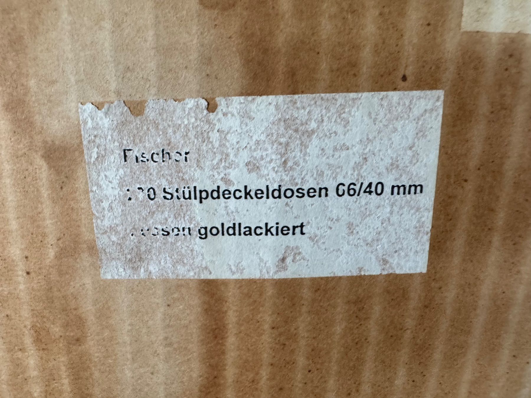 Materiale di riempimento: 644 Posten Stülpdeckeldocen aus Liquidation – Usato da Derendingen venduto da Meisterstuecke 2